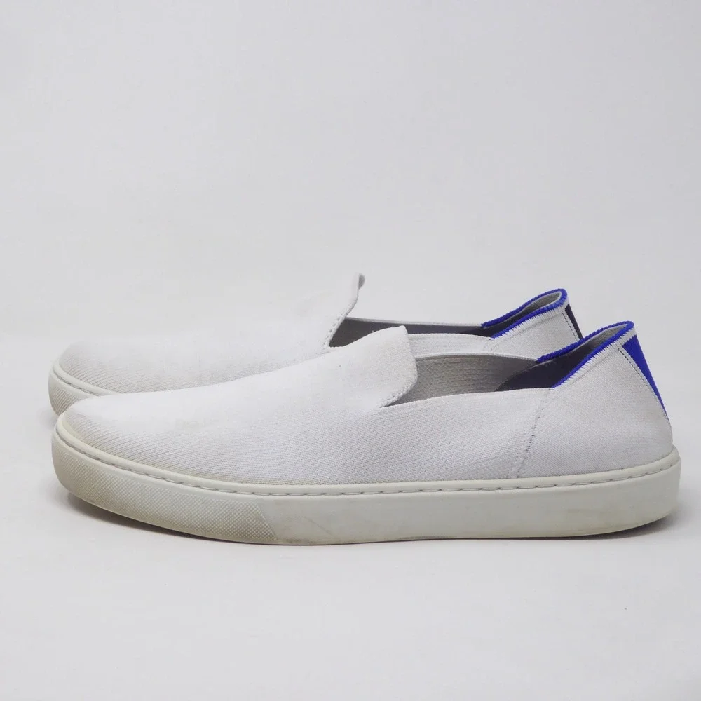 Rothy's The Original Slip-On Sneakers Women Bright White Knit Comfort 9.5